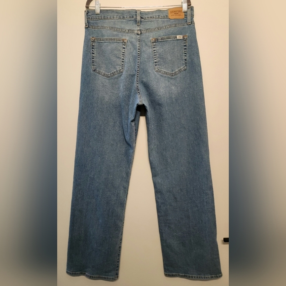 LEVI'S Heritage High Rise Loose Straight Leg Zip Fly Jeans Sz 14 32W Light Wash - Picture 9 of 15